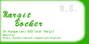 margit bocker business card